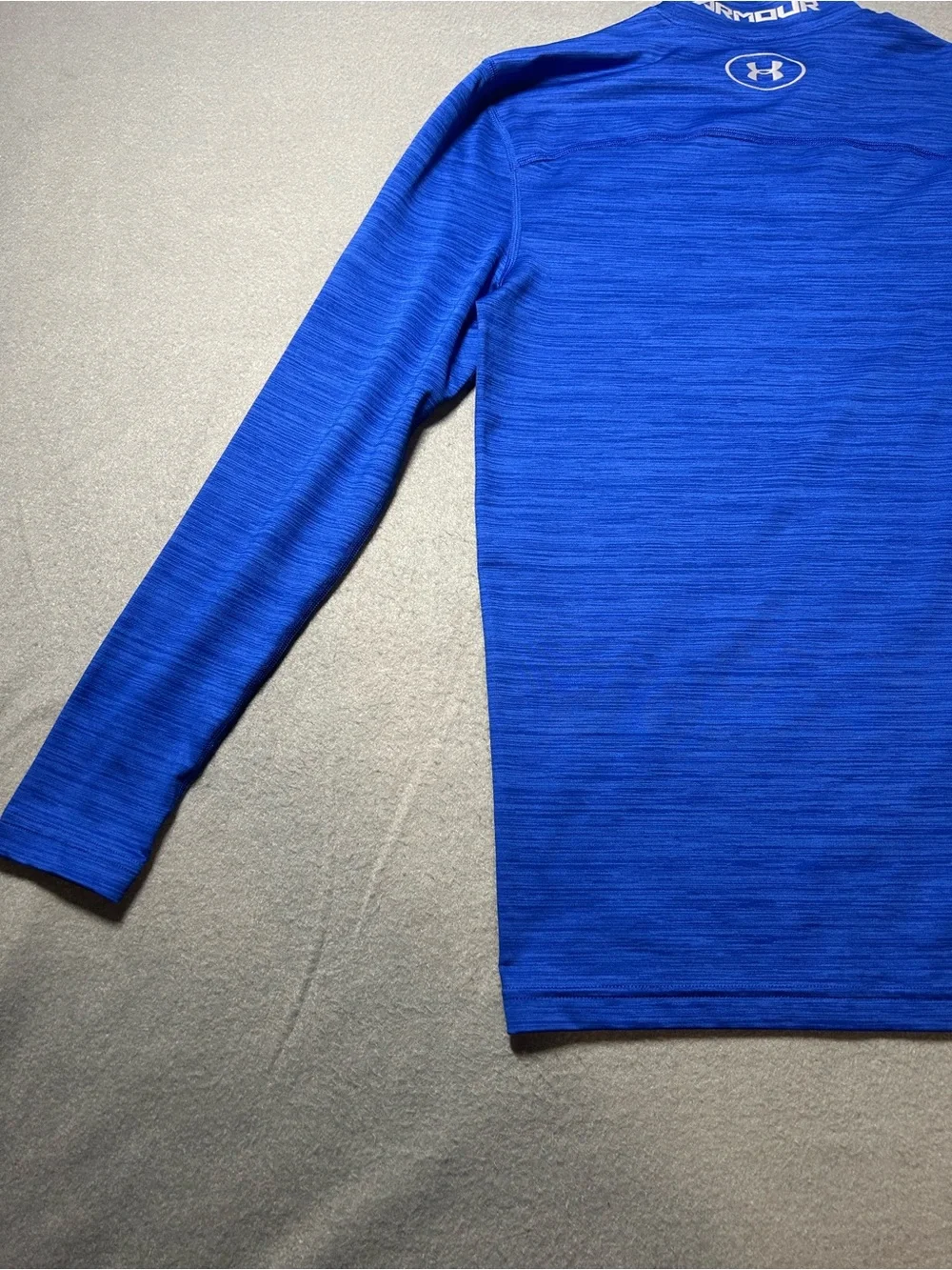 Under Armour Blue ColdGear Compression Mock Neck